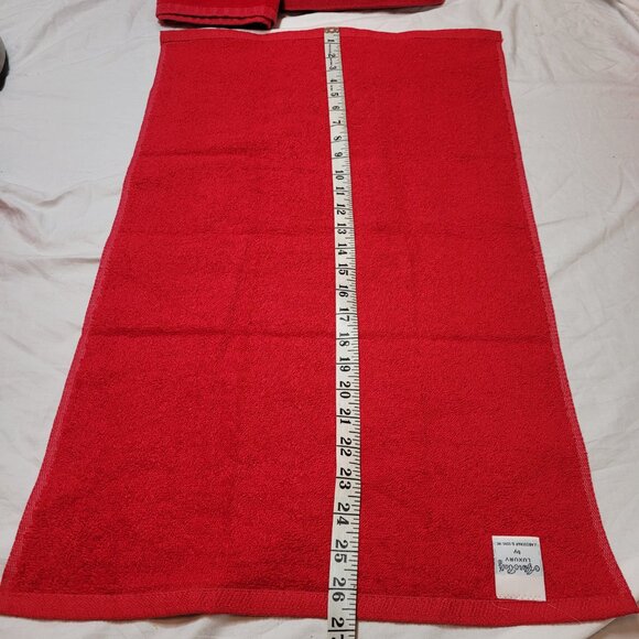 Christmas Holiday Towels Vintage Cotton USA Embroidered Applique Joy Wreath 4Set - Picture 6 of 9